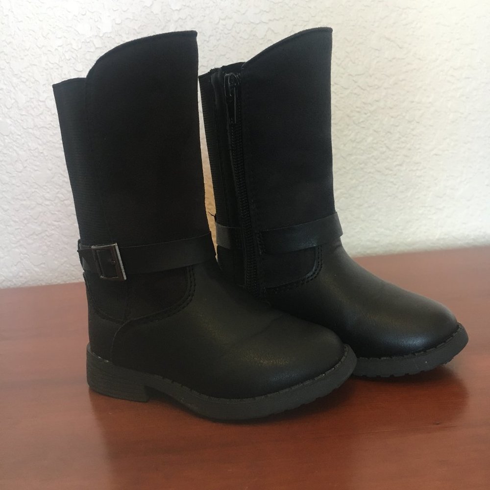 Toddler black boots